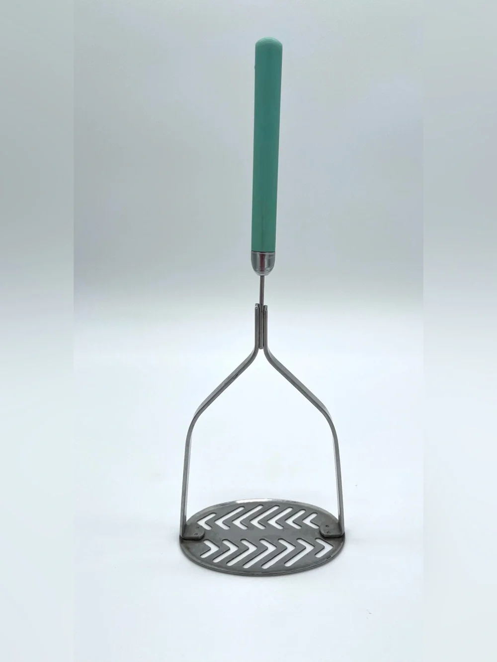 Maid Of Honor Stainless Potato Masher Aqua Turquoise Composite Kitchen Vintage